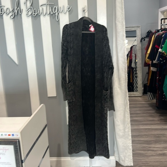 Acid Wash Cardigan - Picture 1 of 2